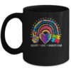 Accept Love Understand Autism Awareness Support Rainbow Coffee Mug