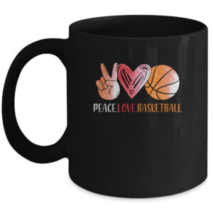 Football Player Girls Peace Love Football Women Coffee Mug