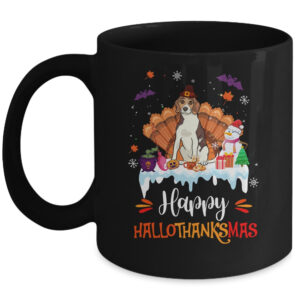 Schnauzer HalloThanksMas Halloween Thanksgiving Christmas Coffee Mug