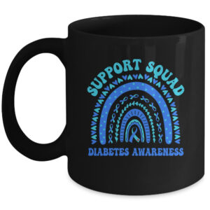 Support Squad Fibromyalgia Awareness Sunflower Hummingbird Coffee Mug