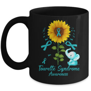 Peace Love Cure Purple Ribbon Epilepsy Awareness Coffee Mug