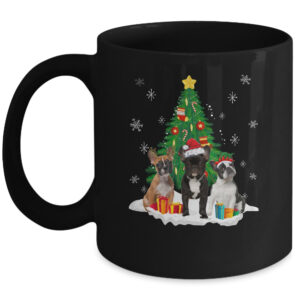 Funny Boston Terrier Ugly Christmas Dog Lovers Women Coffee Mug