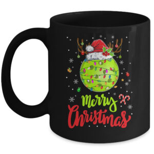 Funny Santas Pickleball Player Christmas Merry Pickleball Coffee Mug