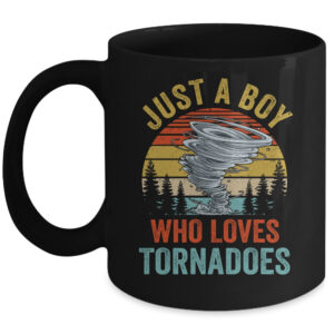 Funny Tornado Storm Chasing Hurricane Design Boys Kids Coffee Mug