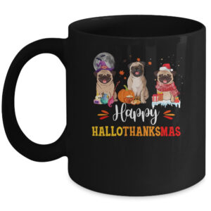 Happy Hallothanksmas Cow Turkey Halloween Thanksgiving Gifts Coffee Mug