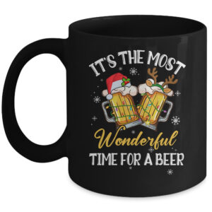 It's The Most Wonderful Time For A Beer Drinking Christmas Coffee Mug