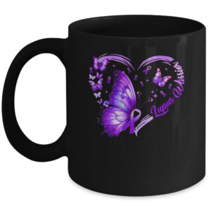 Lymphoma Cancer Awareness Peace Love Cure Leopard Coffee Mug