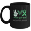 Elephant Green Ribbon Liver Cancer Awareness Sunflower Coffee Mug