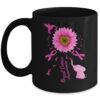 Sunflower Hummingbird Elephant Liver Cancer Awareness Coffee Mug