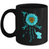 Childhood Cancer Awareness Sunflower Child Fight Coffee Mug