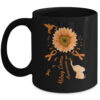 Diabetes Awareness Peace Love Cure Leopard Coffee Mug