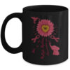 Support Squad Alzheimer's Awareness Sunflower Hummingbird Coffee Mug