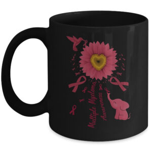 Support Squad Alzheimer's Awareness Sunflower Hummingbird Coffee Mug