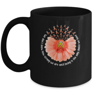 Sunflower Leukemia MS Awareness Orange Ribbon In September Coffee Mug