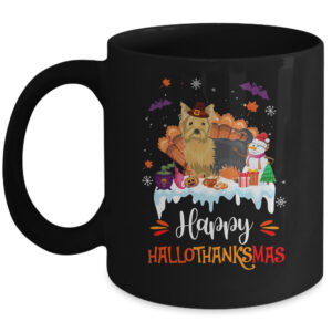 Basketball Halloween Christmas Thanksgiving Hallothanksmas Coffee Mug